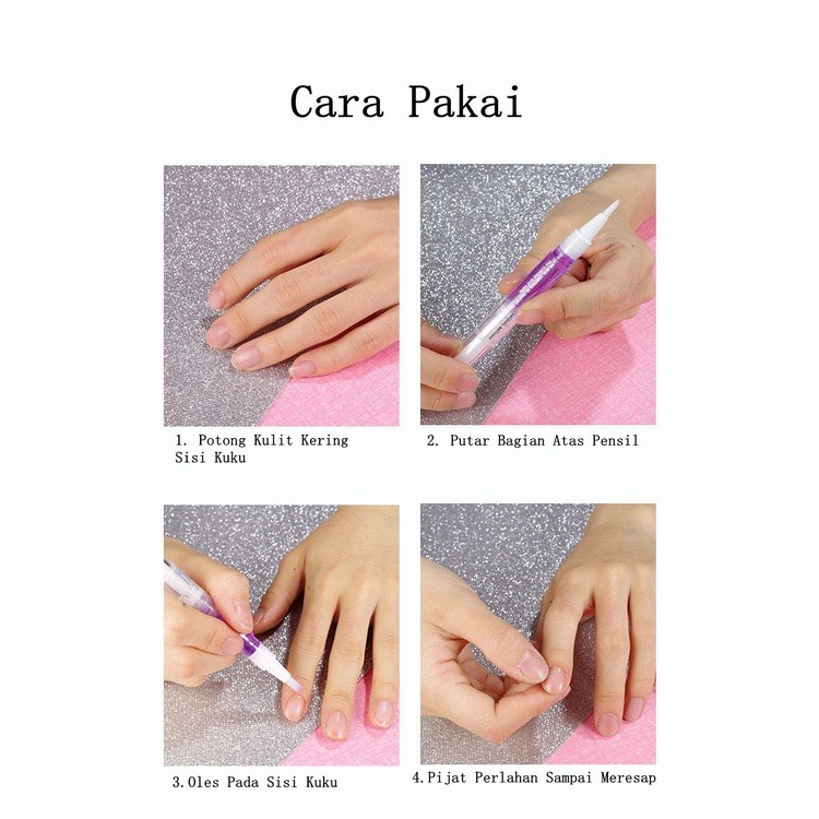 Vitamin Kuku Minyak Kuku Cuticle Revitalizer Oil Pen Serum Nail Art Manicure Pedicure Halal Kutikula Menicure Kutek Nutrition Nutrisi OPPAFUN