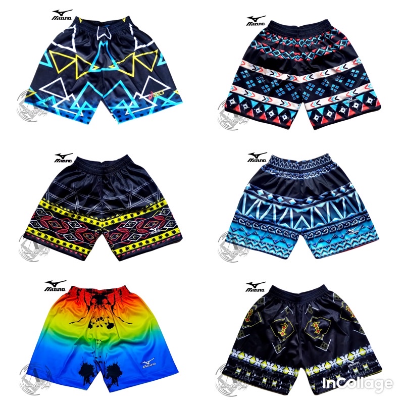 CELANA VOLLY FULL PRINTING, KOLOR VOLLY PRINTING, CELANA PENDEK