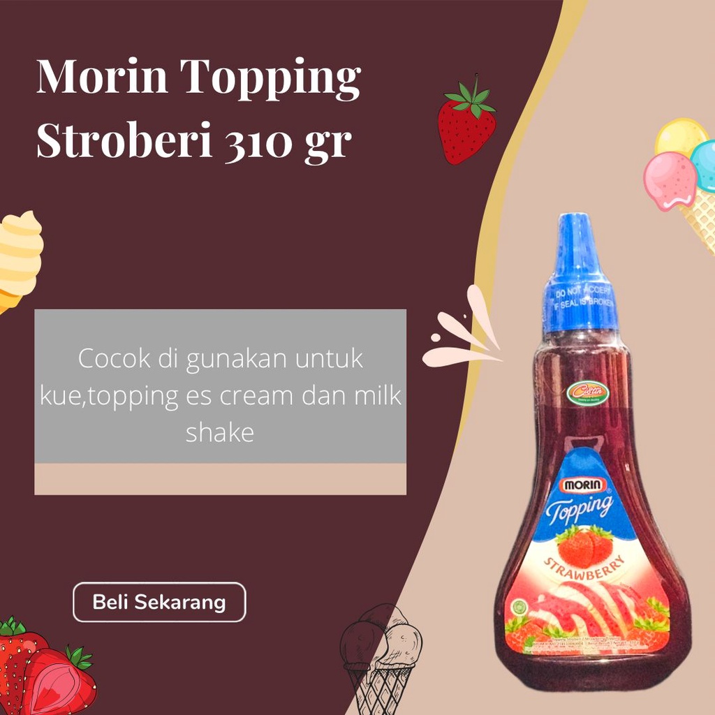 

MORIN TOPPING STRAWBERRY 310G