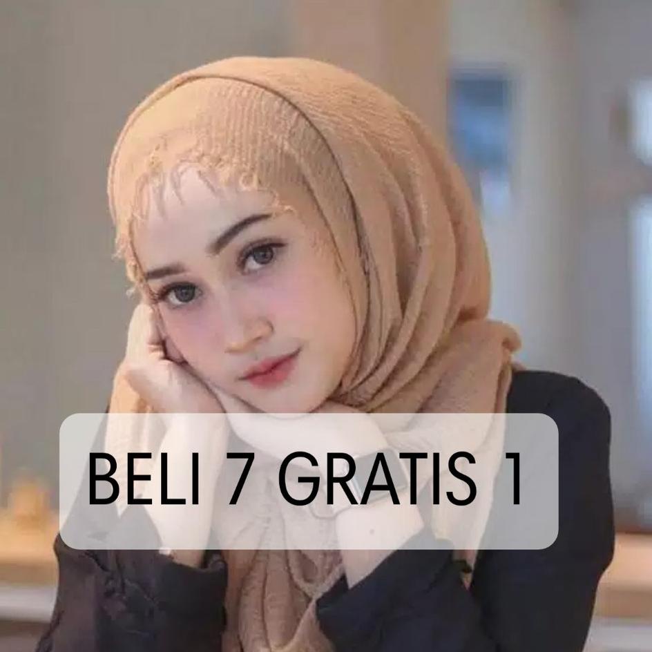 NIO.18Oc22ᶜ •  PASHMINA CRINCKLE / CRINKLE KUSUT /CRINGKLE RAWIS / HIJAB SHAWL PREMIUM LAVANYA BY AZ