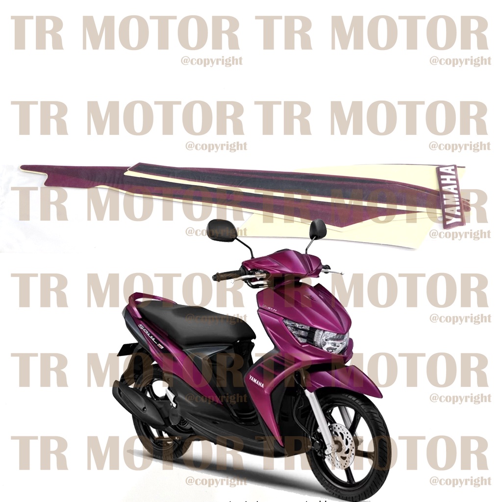 Stiker Motor Soul GT 2012 Sticker Striping Lis Full Set Motor