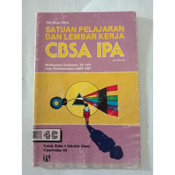 Buku pelajaran IPA jadul  kelas 4 Sd - buku jadul - buku bekas perpustakaan