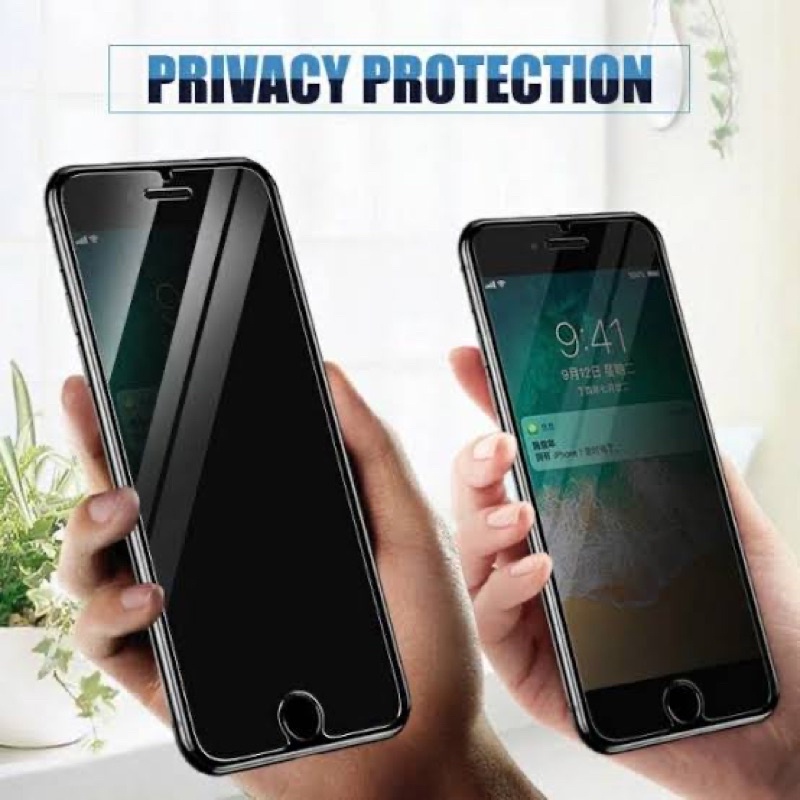 Tempered Glass Privacy Spy iPhone 6 6s/ 6+ 6S+/ 7/ 8/ 7+/8+/ SE Anti Gores Full Screen Spy Kaca