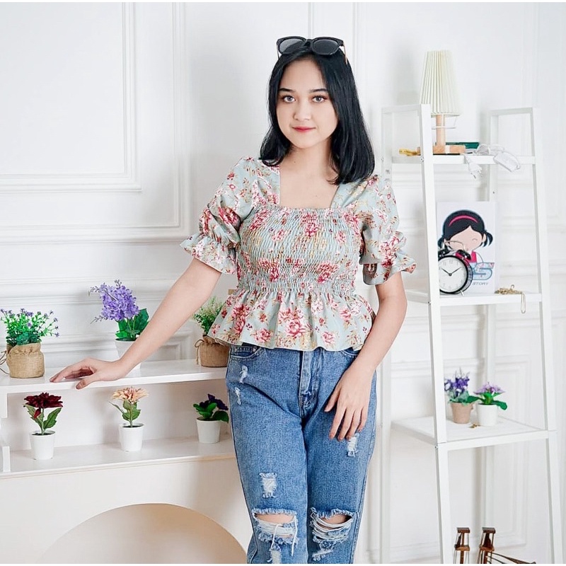 GFS CHUYA BABYDOLL SMOCK SWEET TOP