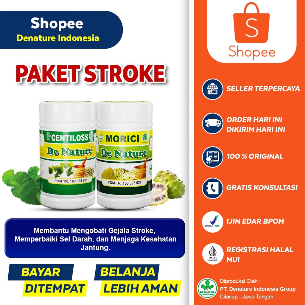 CENTILOSS MORICI ORIGINAL DE NATURE  OBAT HERBAL STROKE