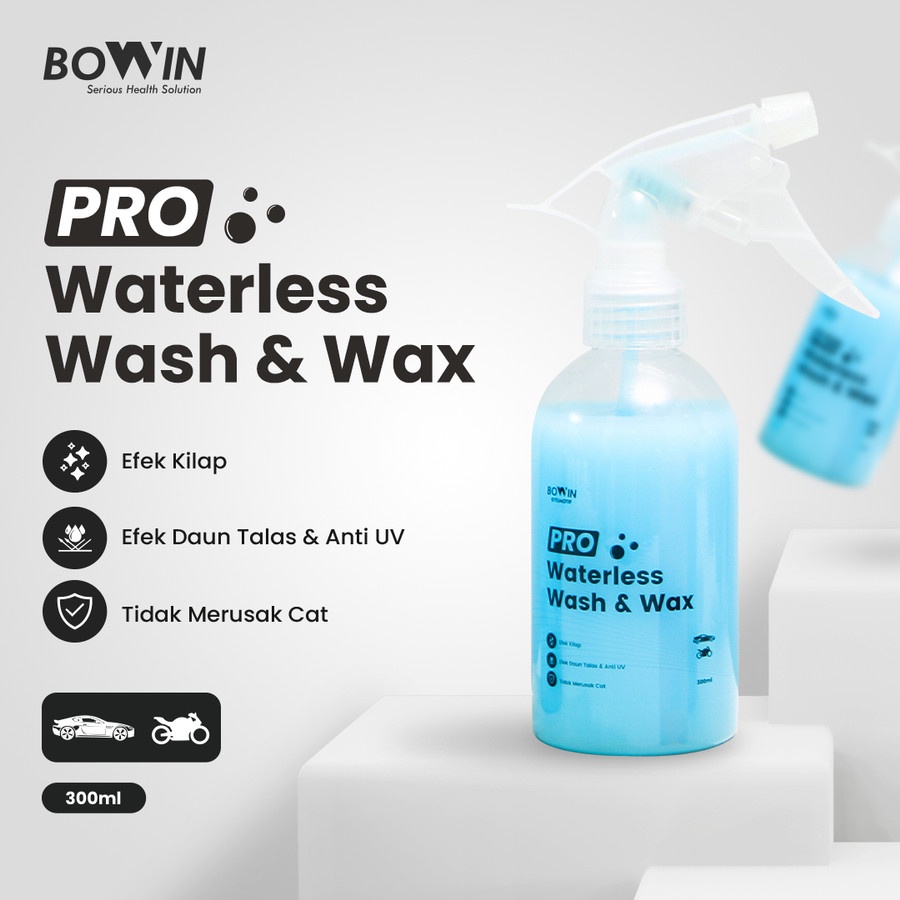 Bowin Waterless Wash Wax Pembersih Pengkilap Tanpa Air Anti UV Mobil