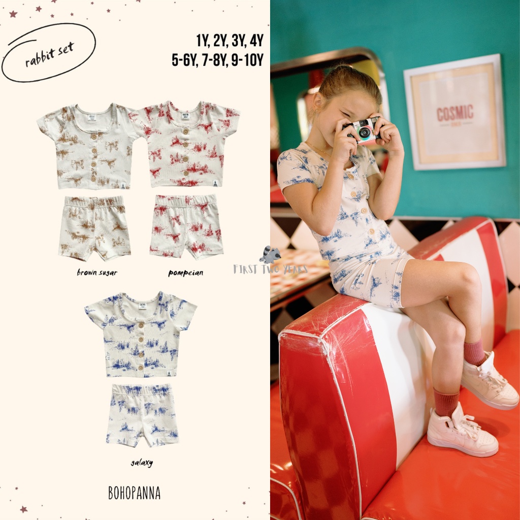 Bohopanna - Rabbit Set / Setelan Anak Perempuan