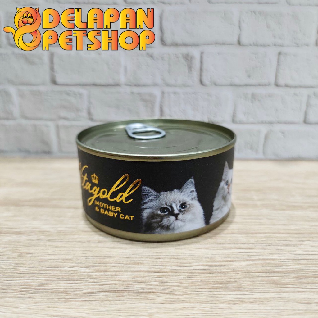 Vitagold Mother &amp; Baby Cat Kaleng 185 Gram / Super Premium Wet Food