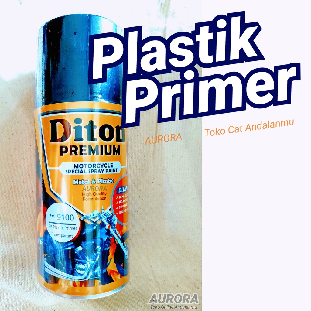 

Diton Premium PP Plastik Primer 9100** Dasaran Sebelum Pengecatan Plastic Kulit Jeruk Spion Dasbor Slebor Belakang Karet Stenlis dan Lain Lain