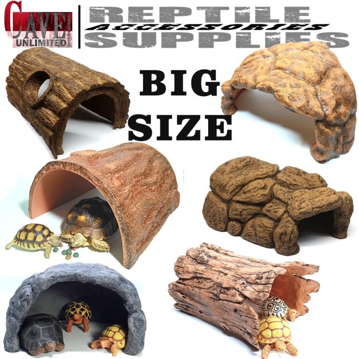 JUMBO XL HIDING CAVE HIDINGCAVE JUMBO REPTILE SULCATA PARDALIS KADAL