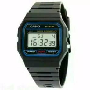 JAM TANGAN ANAK DIGITAL QQ QNQ Q&Q MODEL  F-91W HITAM POSTER "MJN.31Oc22ᵟ"