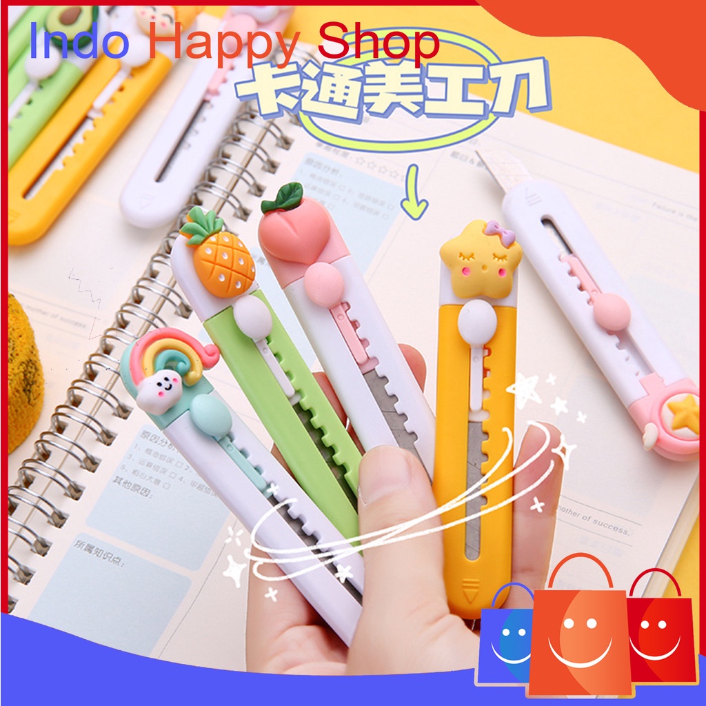 

⭐️ ⭐️Cutter Mini Karakter Cutter Mini Travelling Pisau Silet Lucu