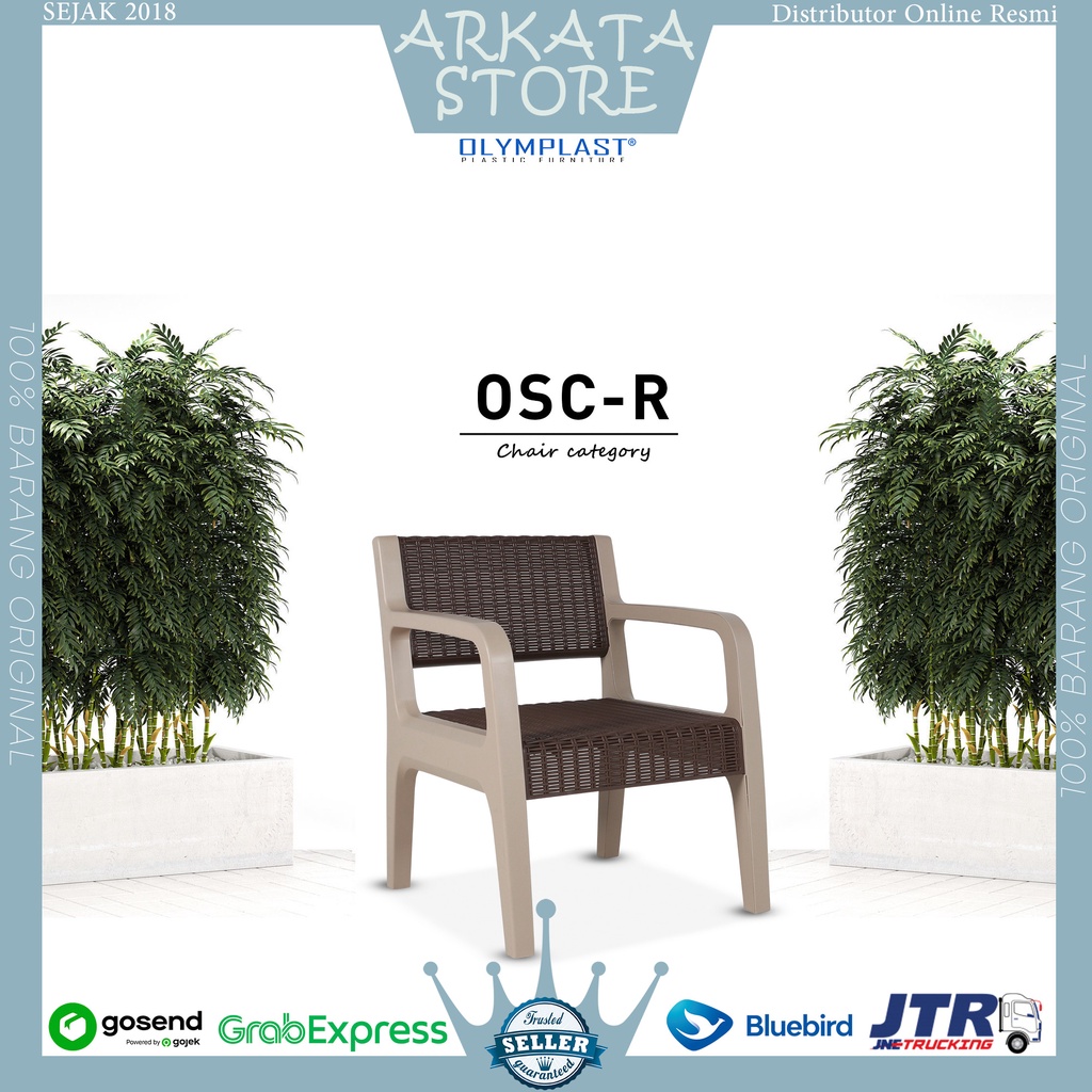 OSC-R 1 SEATER - KURSI TERAS OLYMPLAST SOFA CHAIR RATTAN KURSI TAMAN / KURSI PLASTIK | OSCR Olymplas