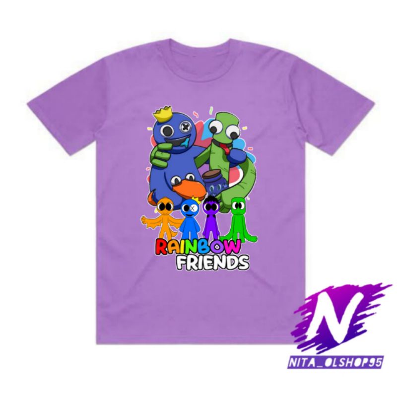 rainbow friends baju anak rainbow friends kaos anak rainbow friends