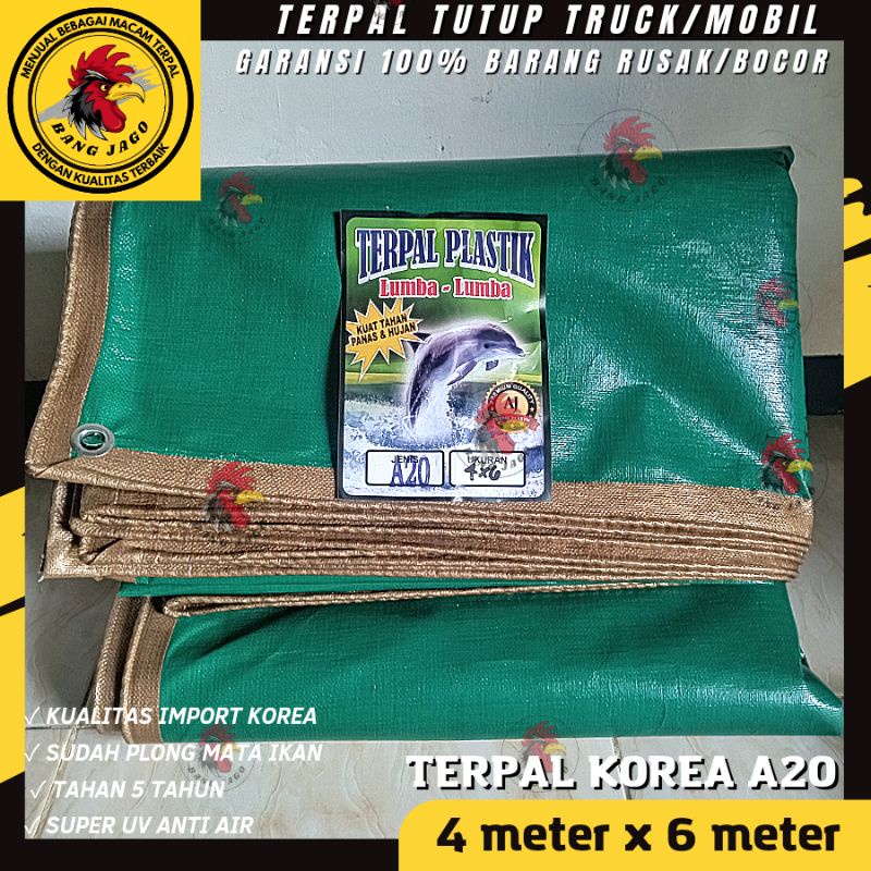 Trepal / Terpal Tenda Plastik Tebal Super UV kode A20 Diamonds Ukuran 3x4 4x6