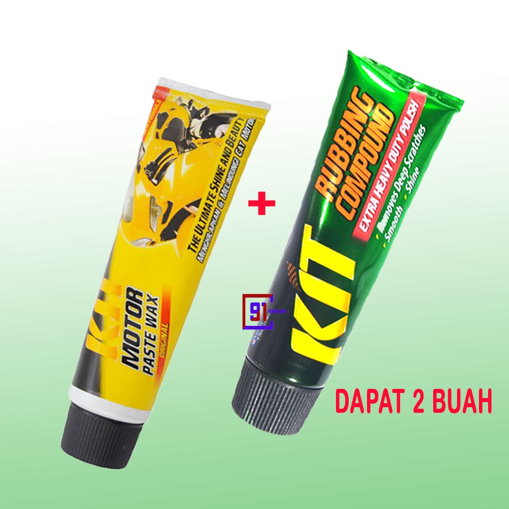 CN PAKET KIT Rubbing Compound Penghilang Baret Motor 60g KIT compon + Kit Motor Paste Wax ORIGINAL