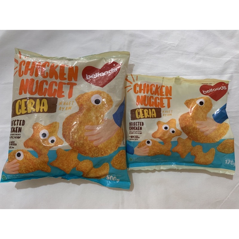 

Belfoods Chicken Nugget Ceria 170gr/500gr STS Frozen