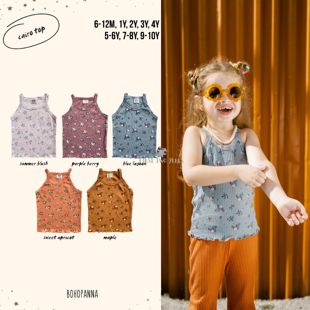 Bohopanna - Cairo Top / Tank Top Atasan Anak Perempuan