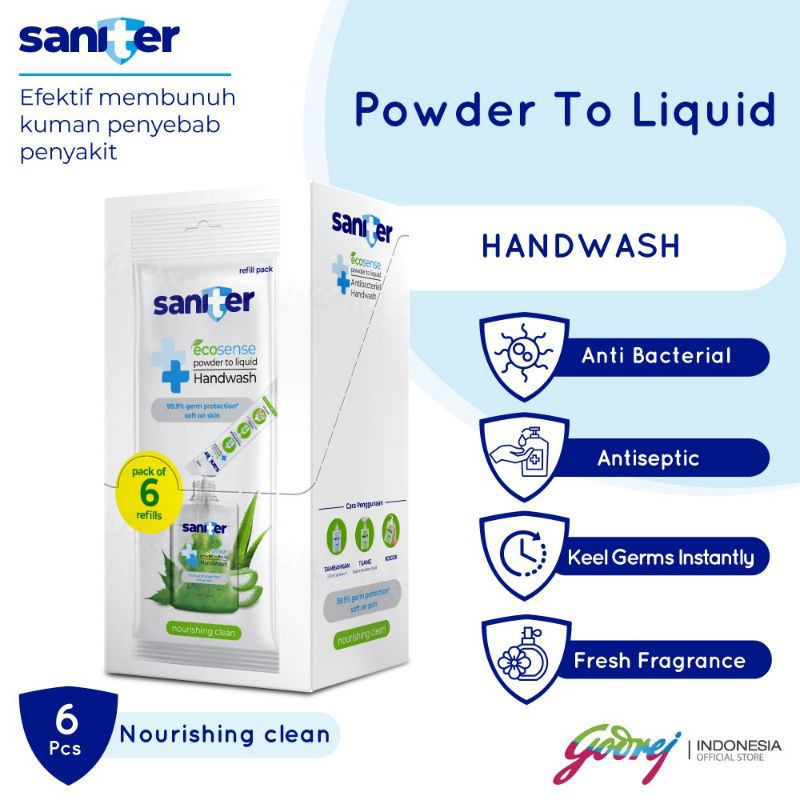 Saniter Hand Wash Reffill powder to liquid