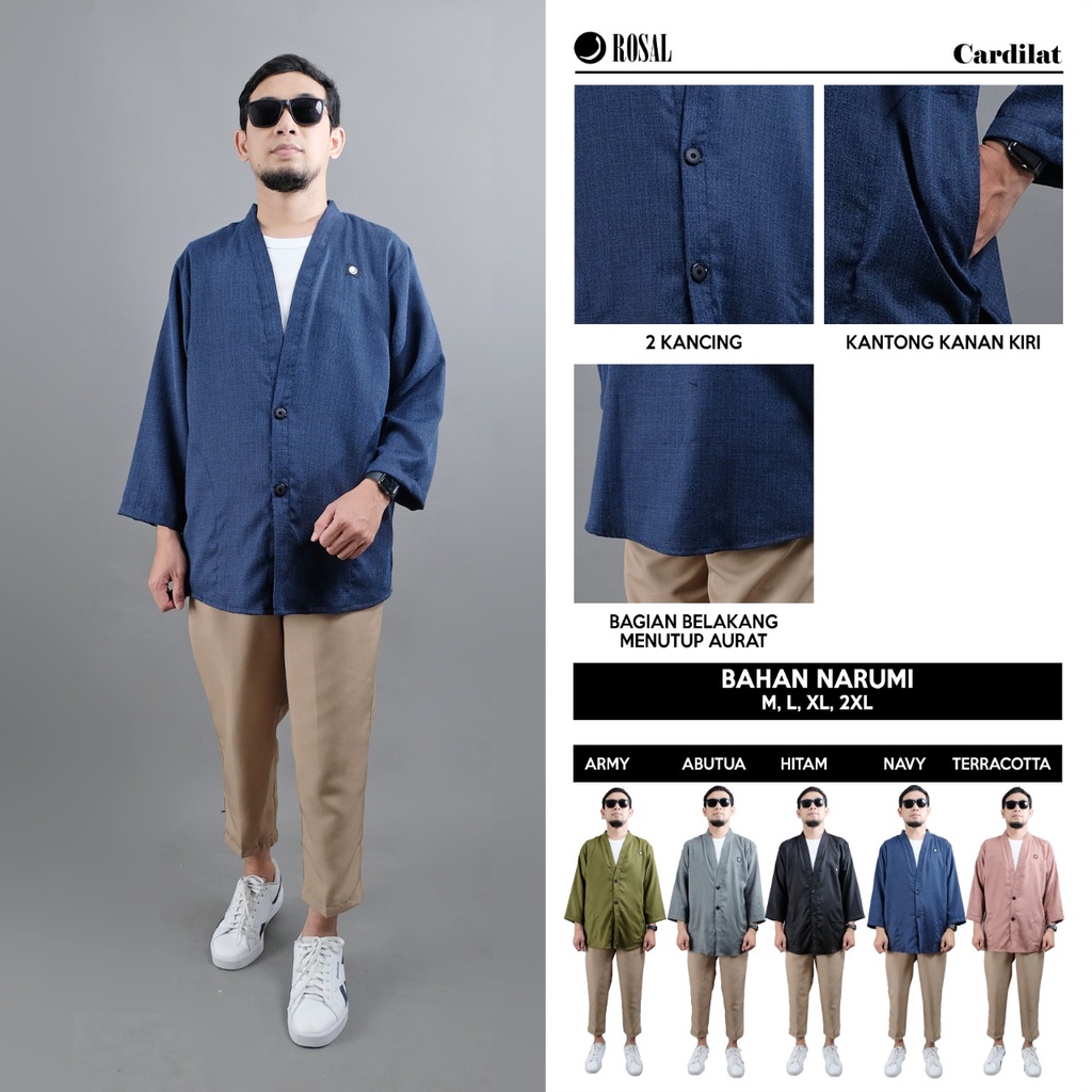 ROSAL Cardilat Cardigan Lengan Panjang
