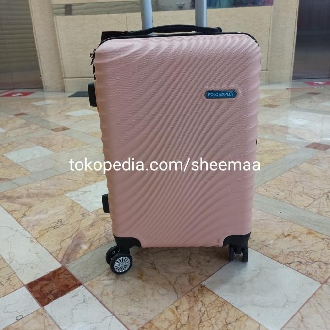 Hot Produk Tas Travel Koper Polo 24 Inch Fiber Hardcase Roda 4 Murah Amwliadwiputri