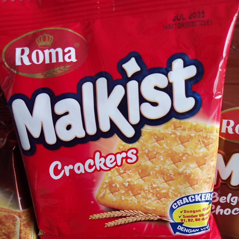 PCS - Roma Malkist Biskuit All Variant Crackers Manis Belgian Chocolate Abon Gurih n Lain