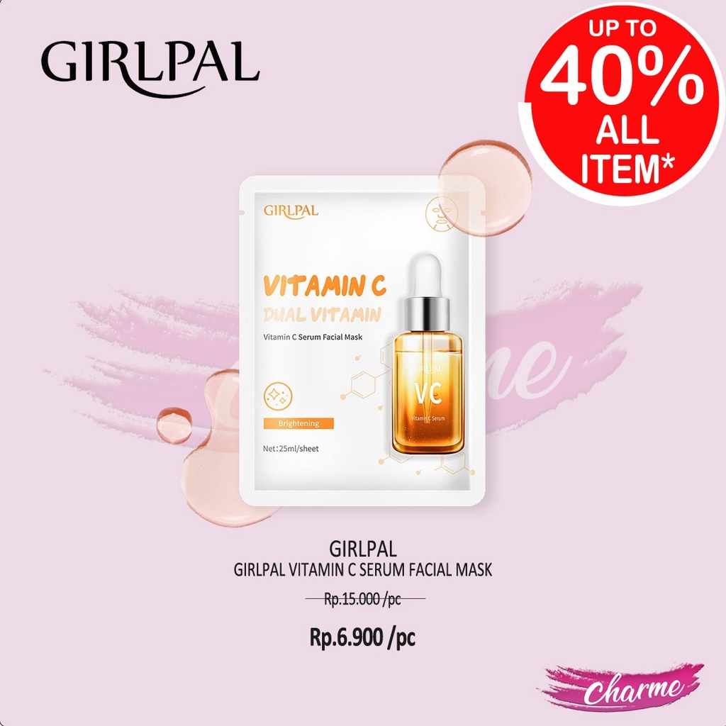 (READY &amp; ORI) GIRLPAL VITAMIN C SERUM FACIAL MASK