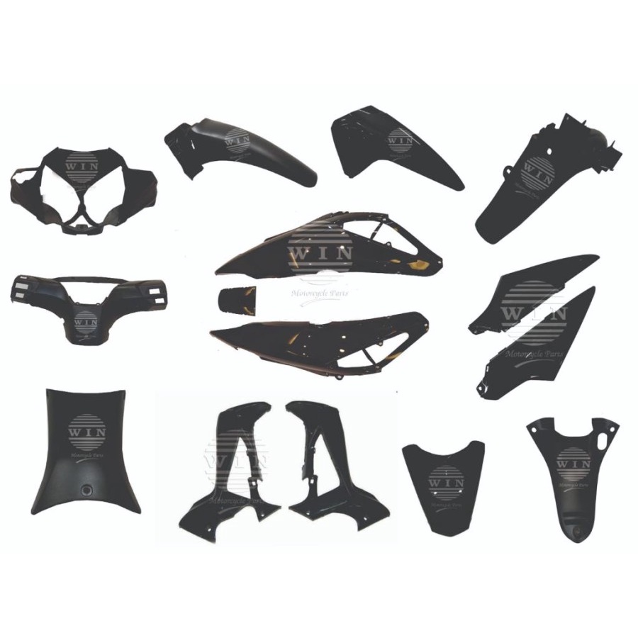 FULL SET BODY SUPRA X 125 2007 - 2010 HITAM / COMPLETE SET BODY SUPRA X 125 2007