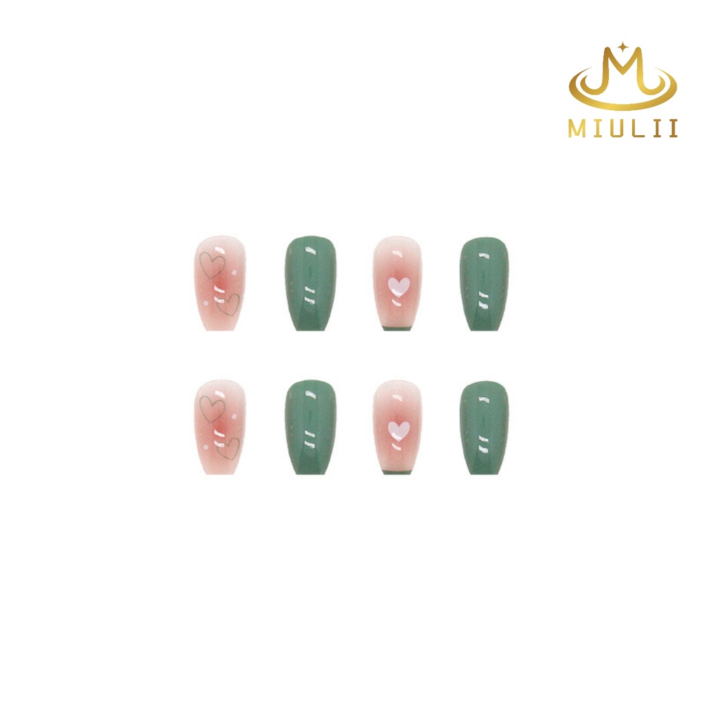 MIULII / KUKU PALSU   A0610  / 24PCS / 3D / NAIL ART / PREMIUM / CUTE / FREE LEM JELLY / KUTEK