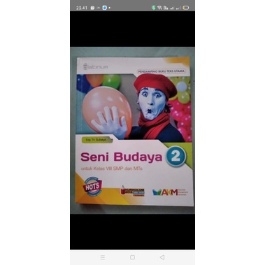 

Seni budaya untuk SMP kelas VIII