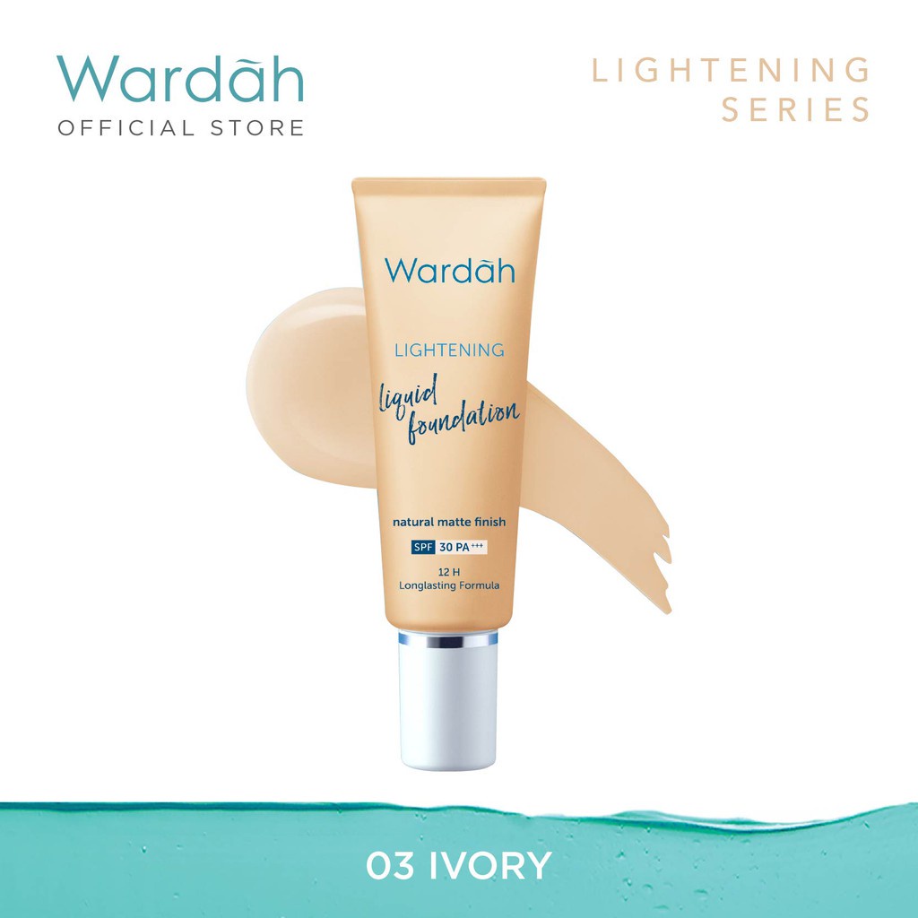 Wardah Lightening Liquid Foundation - Mencerahkan dan Meratakan Warna Kulit Dengan SPF 30 - GIRLSNEED77 COD