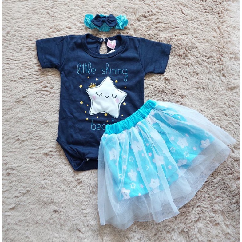 baju bayi perempuan setelan jumper 0 6 bulan bandana kado bayi