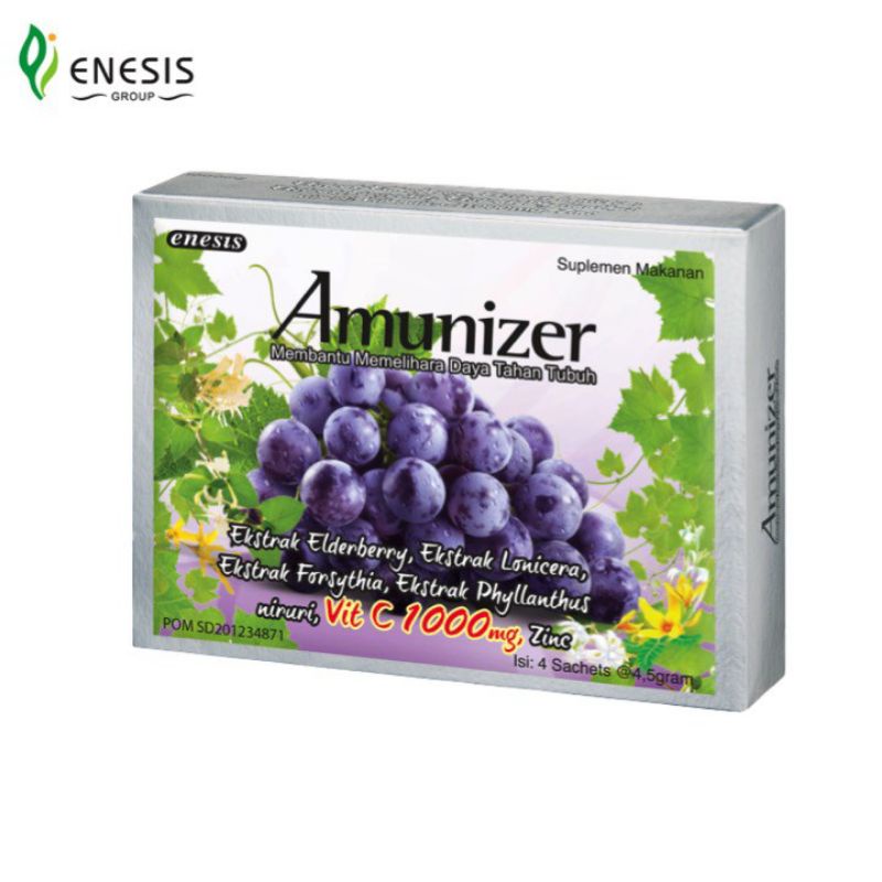 Amunizer vit c 1000 mg sachet 4's - suplemen makanan