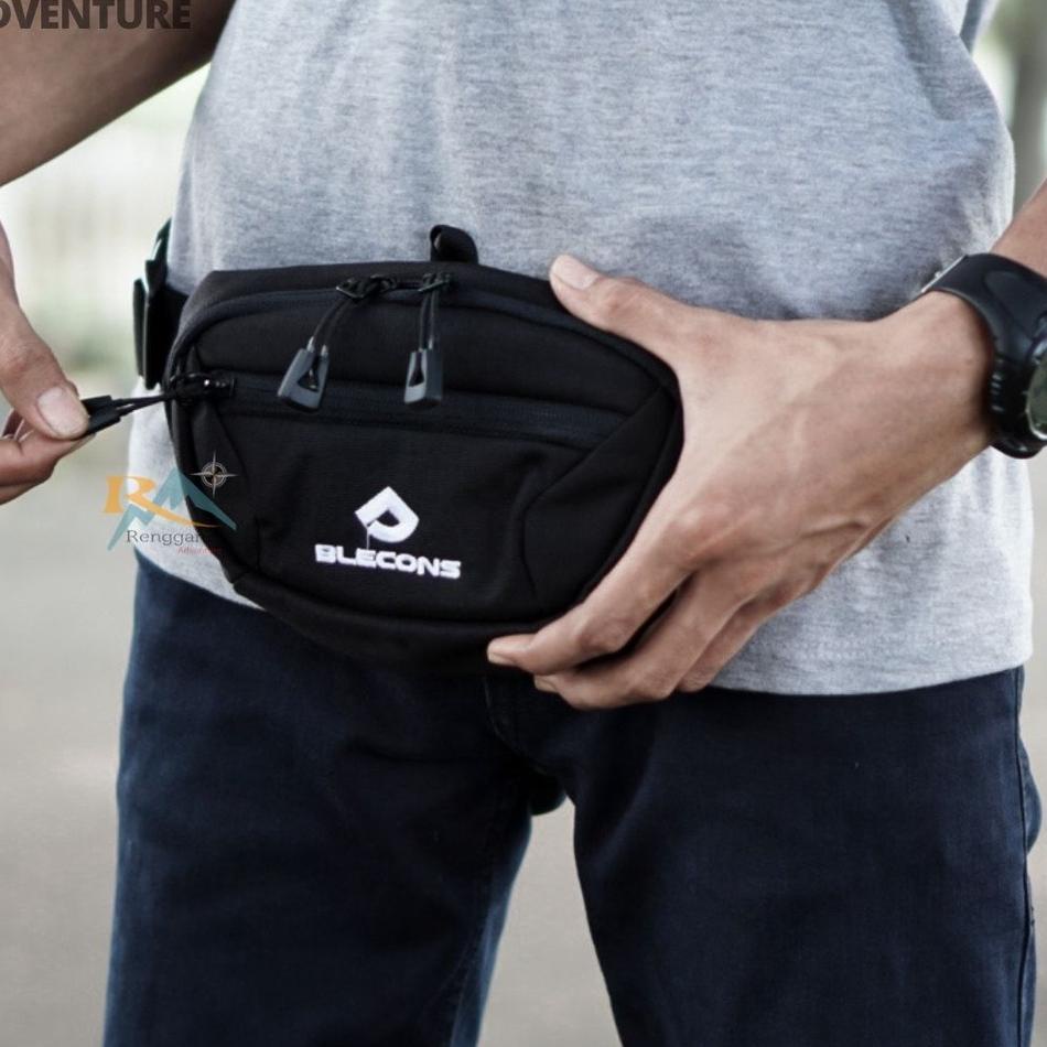 TAS PINGGANG DAN SELEMPANG WAISTBAG BLECONS BRANIE OUTDOOR CASUAL KERJA {FIN.31Oc22w}