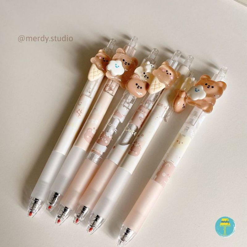 

Bollpoint Cute Aesthetic tema beruang warna