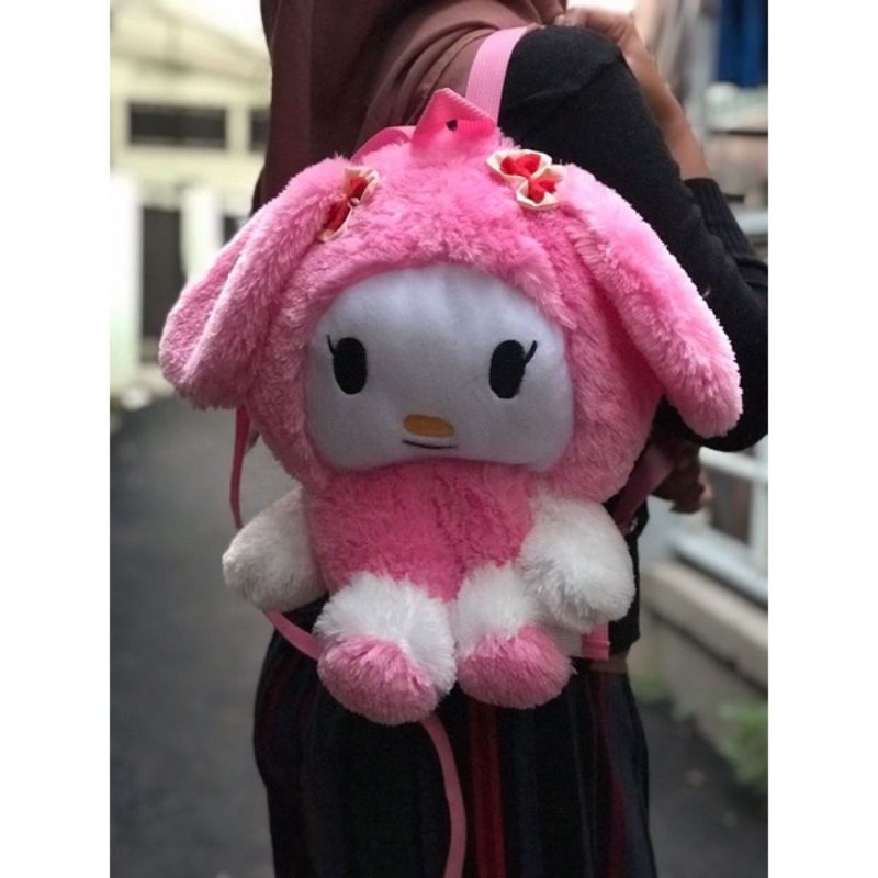 REALPICT Ransel bunny/Ransel Melody bulu bulu tas Gendong anak,remaja korean