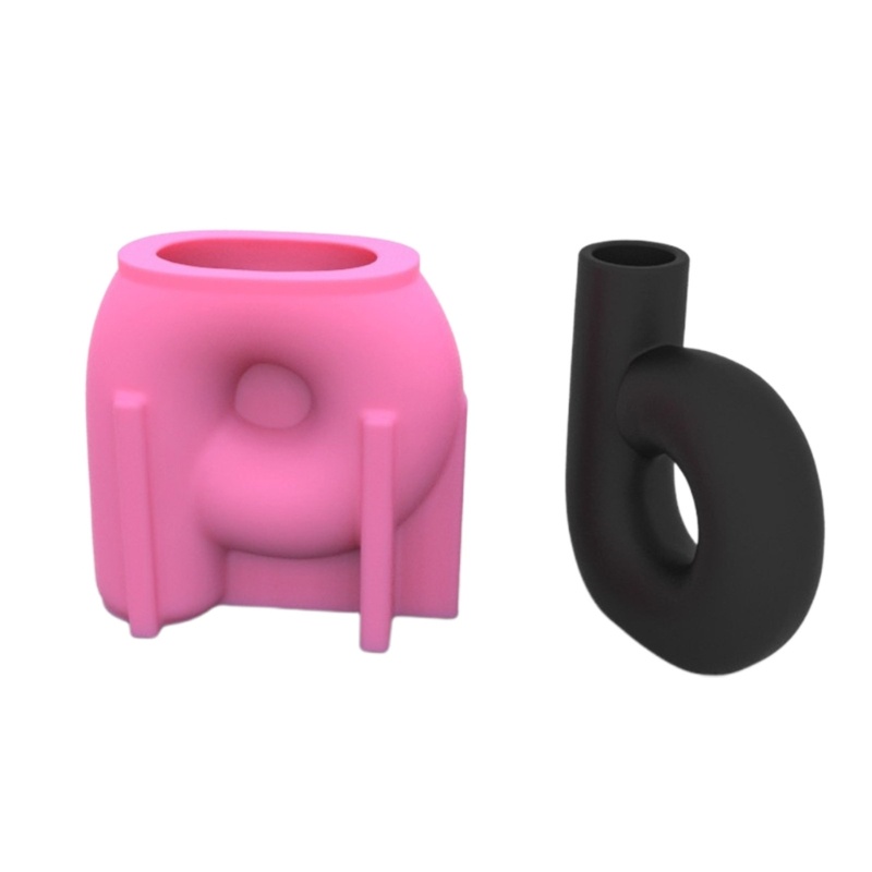 Siy Cetakan Resin Epoksi Bentuk Vas Bunga 3D Bahan Silikon