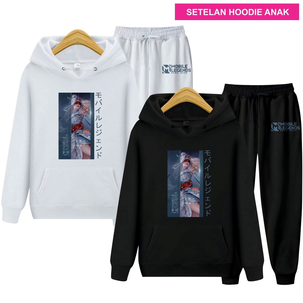 Setelan Sweater Hoodie Anak Pharsa MLBB
