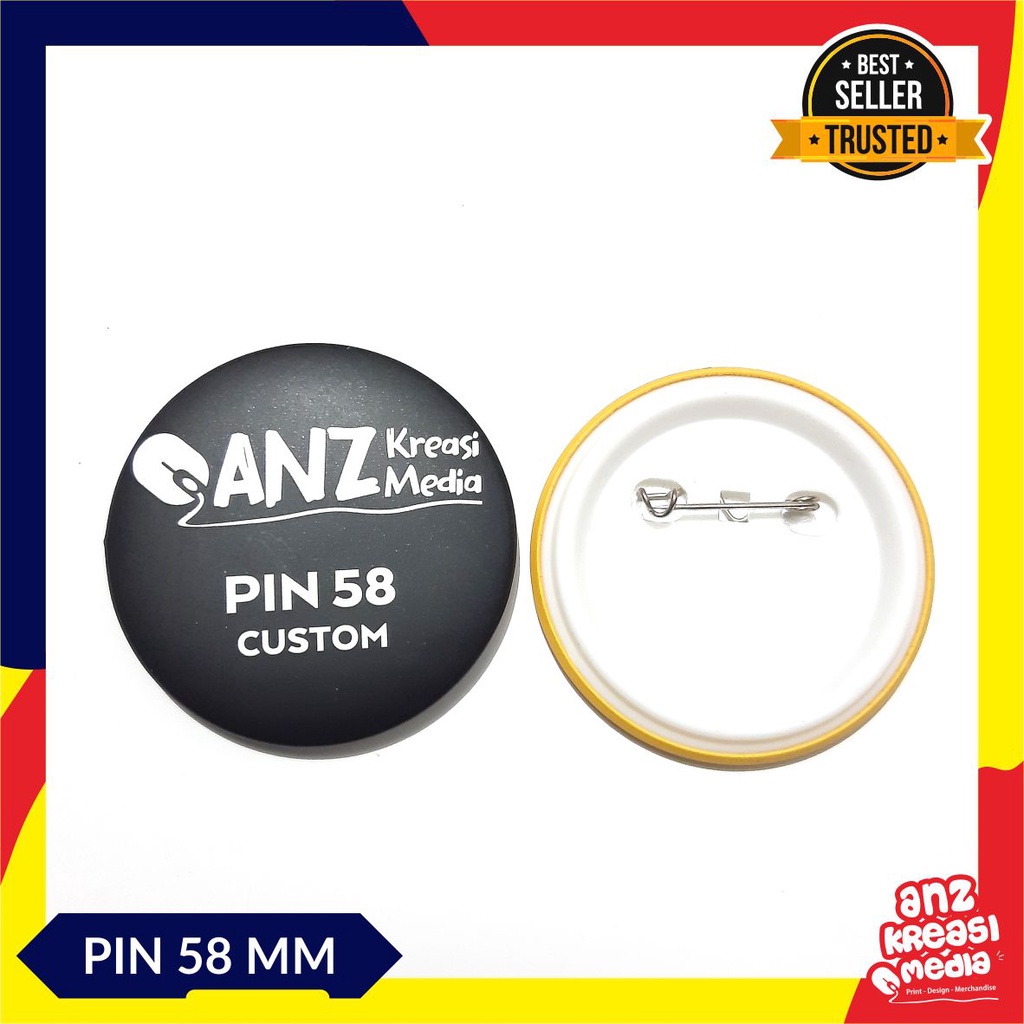 PIN PENITI 58 MM CUSTOM GAMBAR SOUVENIR MURAH KADO UNIK