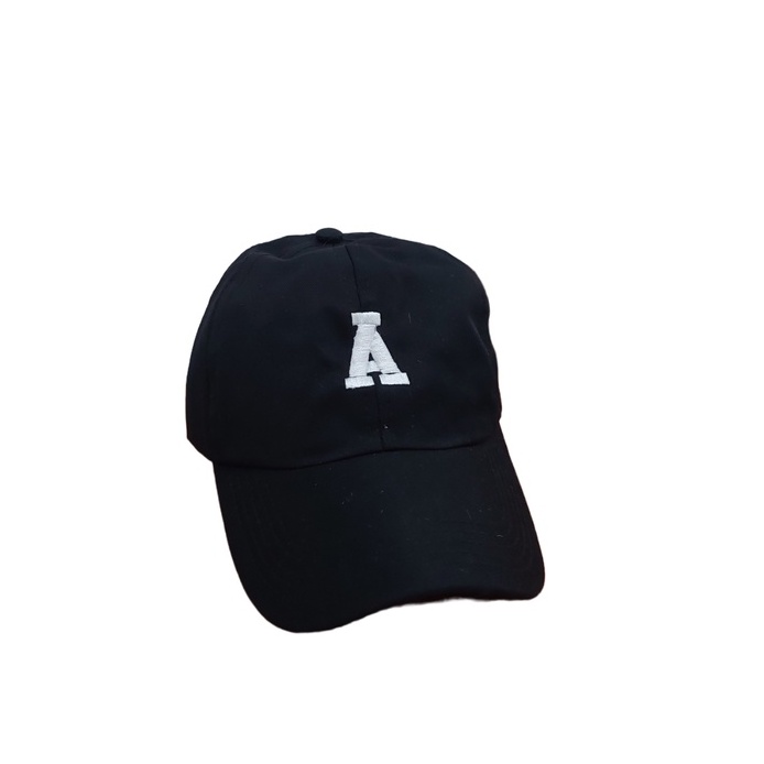 Topi Baseball Alphabet / Topi Bordir Huruf Ring Besi Laki Perempuan Remaja Dewasa Kualitas Distro Premium