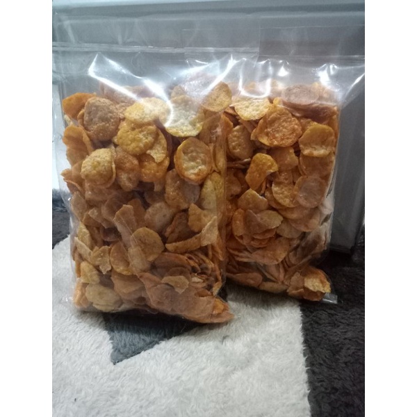 

opak medan 260 gram / opak mini pedas manis