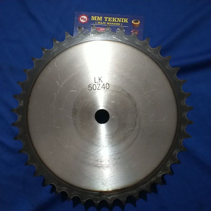 Sprocket RS 50 x 40 T Gear Rantai Single Gir gigi Z 40T RS50 -1 50Z40 50X40T 50-1 tipe B Sproket spr 50-40T 50x1x40T 50-1-40T