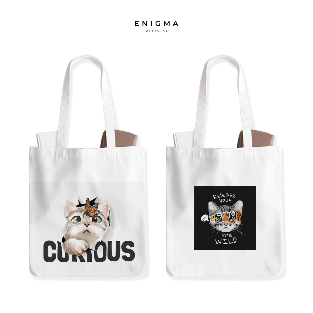 TERBARU TOTEBAG KANVAS TAS WANITA AESTHETIC ORIGINAL ENIGMA