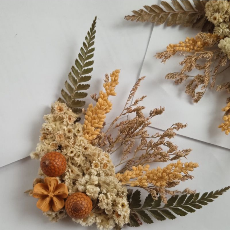 Rangkaian bunga kering bunga sudut, rangkaian bunga sudut mahar, rangkaian bunga mahar