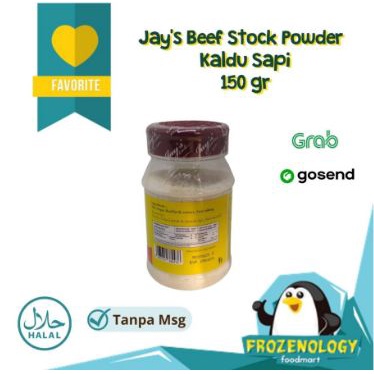 

Classica2106 Jay'S Beef Stock Powder Kaldu Sapi Bubuk 150Gr Non Msg Kaldu Mpasi