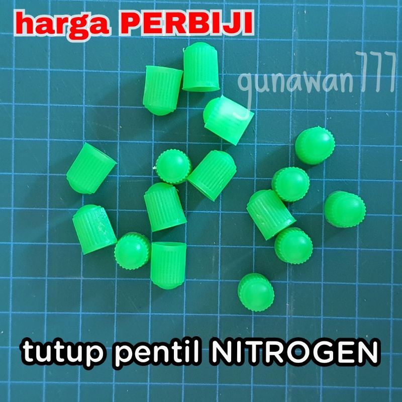 tutup pentil nitrogen hijau