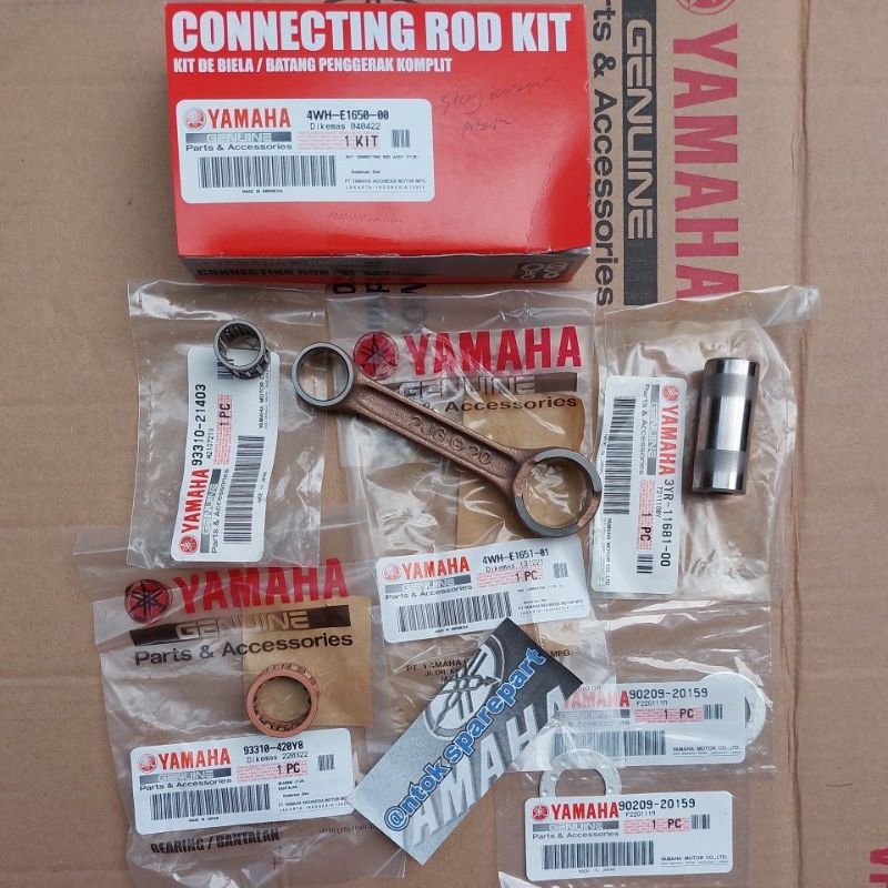 Stang Seher Seker Stang Piston Set Kit Assy FIZR FIZ R Force 1 FIZ Alfa Original Genuine Yamaha 4WH-