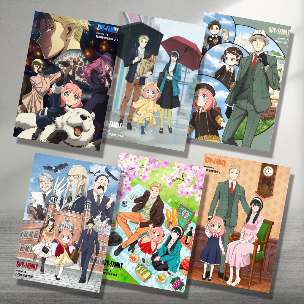 Koleksi Poster A3 Anime Spy X Family A - Anya Loid Yor Forger