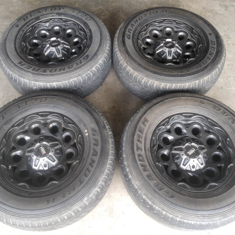 Velg Mobil Bekas Seken Ring 16 Baut 6 BAJO HSR R16X8 6X139,7 BAN 265 70 R16