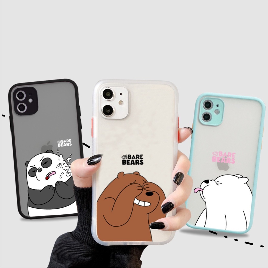 PRINTING HYBRID Panda case iphone 6 7 8 plus x xr xs max 11 12 pro max